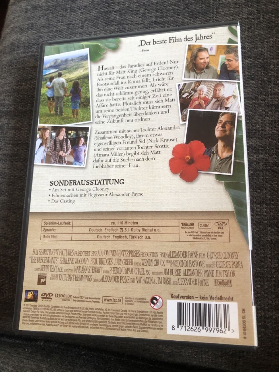 Tutti i DVDs: DVD, The Descendants – Usato da Balsthal venduto da Katzenfan99 1