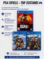 PS4 Spiele Red Dead 2, Just Cause 3, Far Cry 4