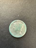 USA Mercury Dime 1920 Silbermünze gebrauchter Zustand