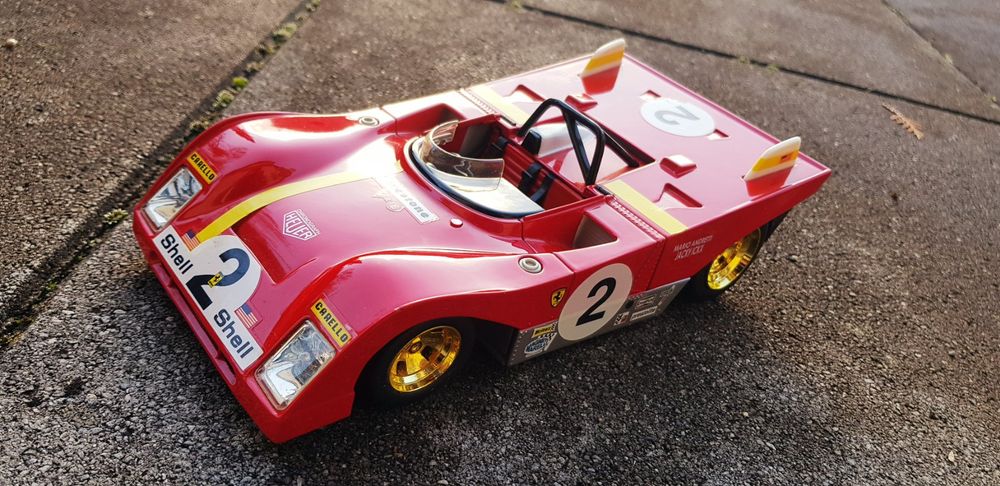Voiture Téléguidée FINO 101 Ferrari 312/P Rouge, échelle 1:16 (occasion, Bon état)