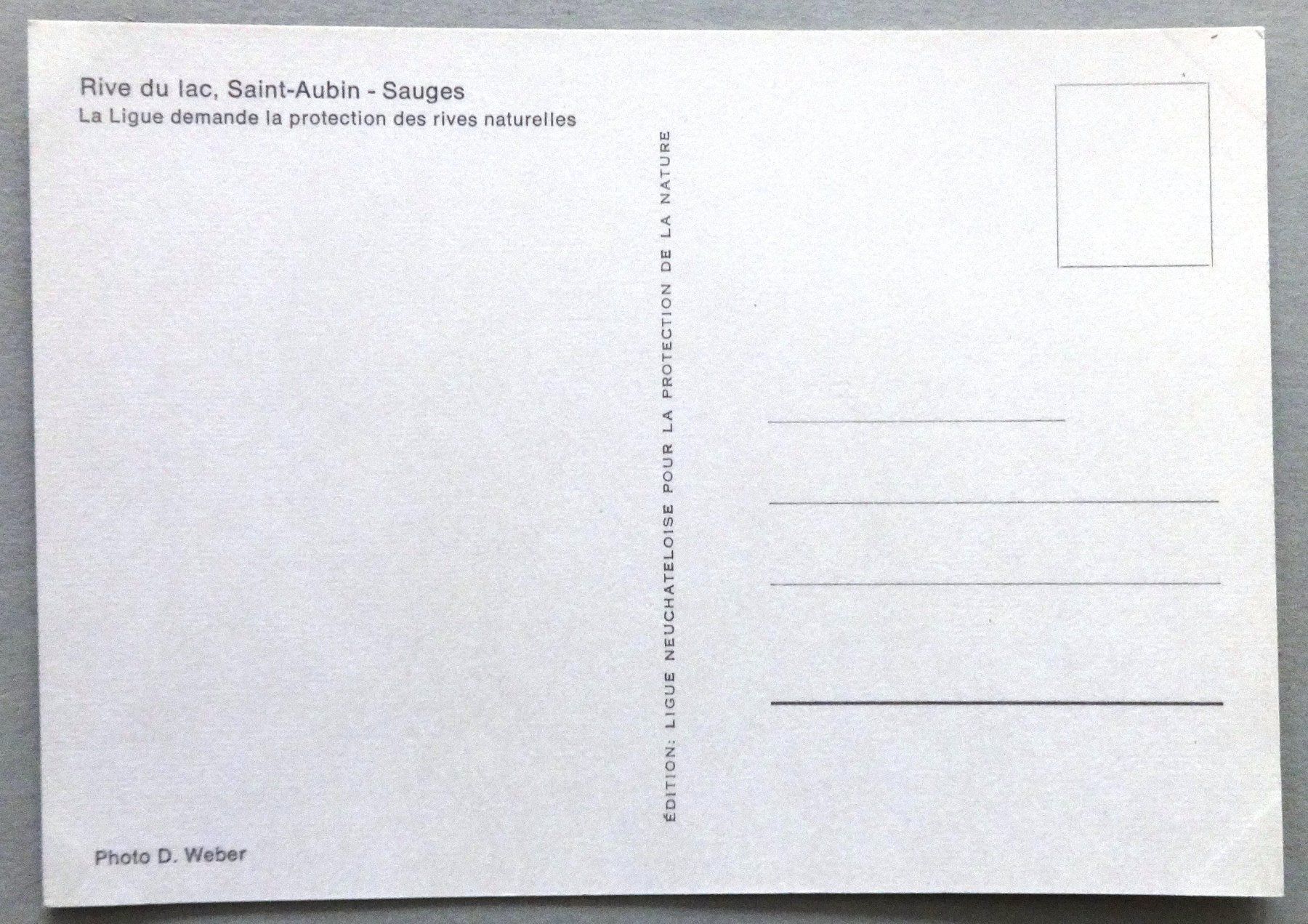 Cartoline postali: Rive du lac, Saint-Aubin - Sauges – Usato da Fétigny venduto da Billy2miny 1