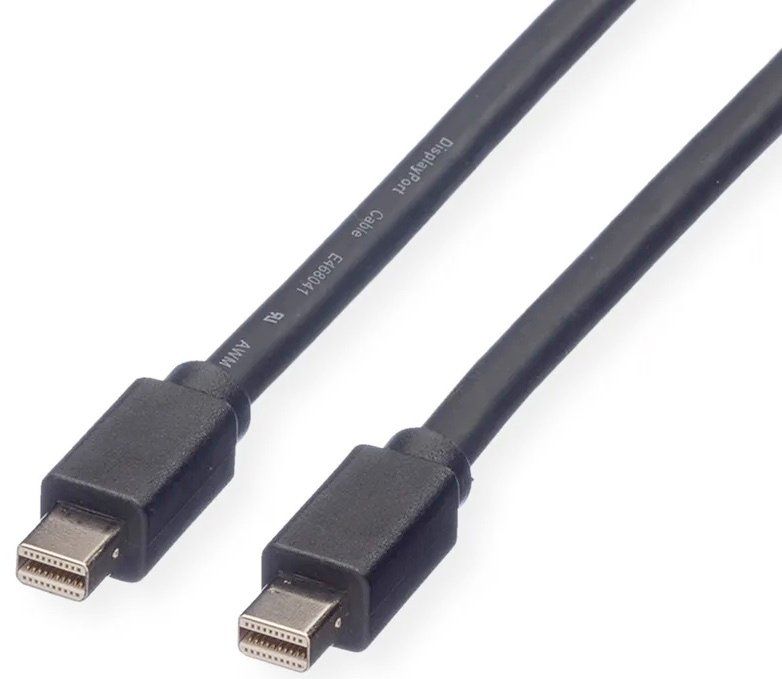 Kabel: Roline Kabel Mini-DisplayPort v1.4 ST/ST 2m schwarz – Neu und originalverpackt aus Reinach AG von RiesenServicesGmbH