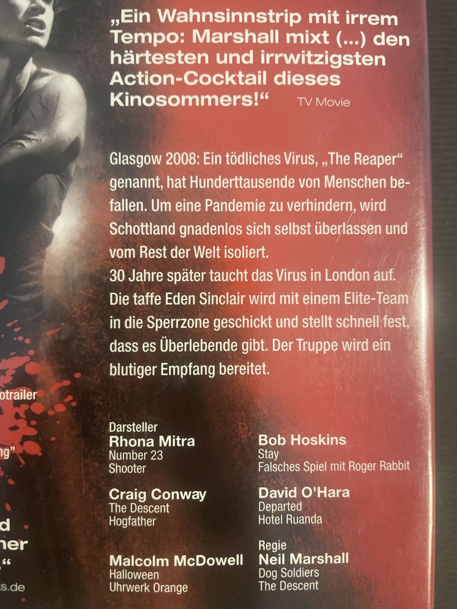 Tutti i DVDs: Doomsday, mit Bob Hoskins – Usato da Winterthur venduto da machmaschine 2