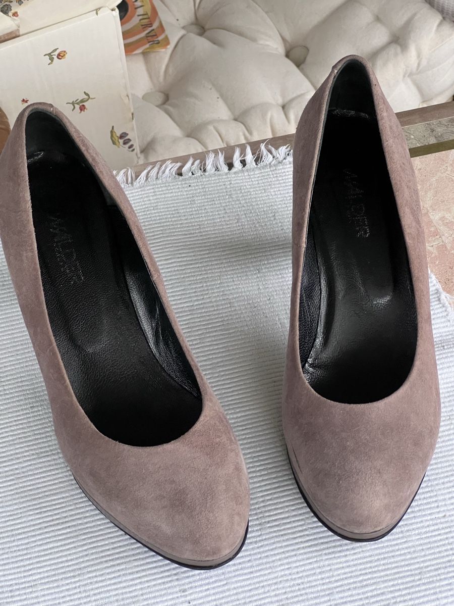 Damenschuhe: Pump 39 Leder graubraun  – Gebraucht aus Richterswil von Luke6