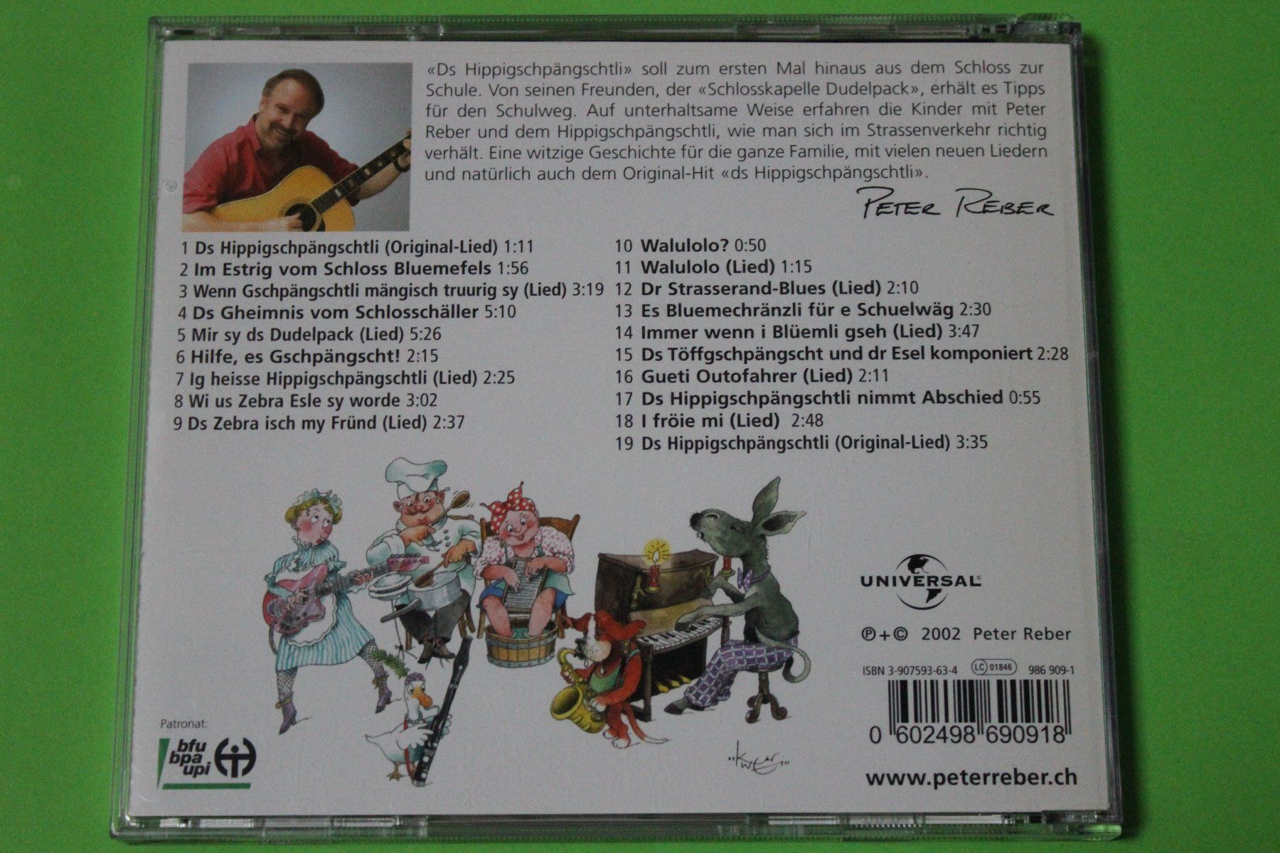 CD: Peter Reber - Ds Hippigschpängschtli CD! – Usato da Tübach venduto da JamesStone 2