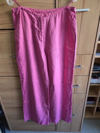 Weiche Pinke Leinenhose luftig und leicht Gr.40/42