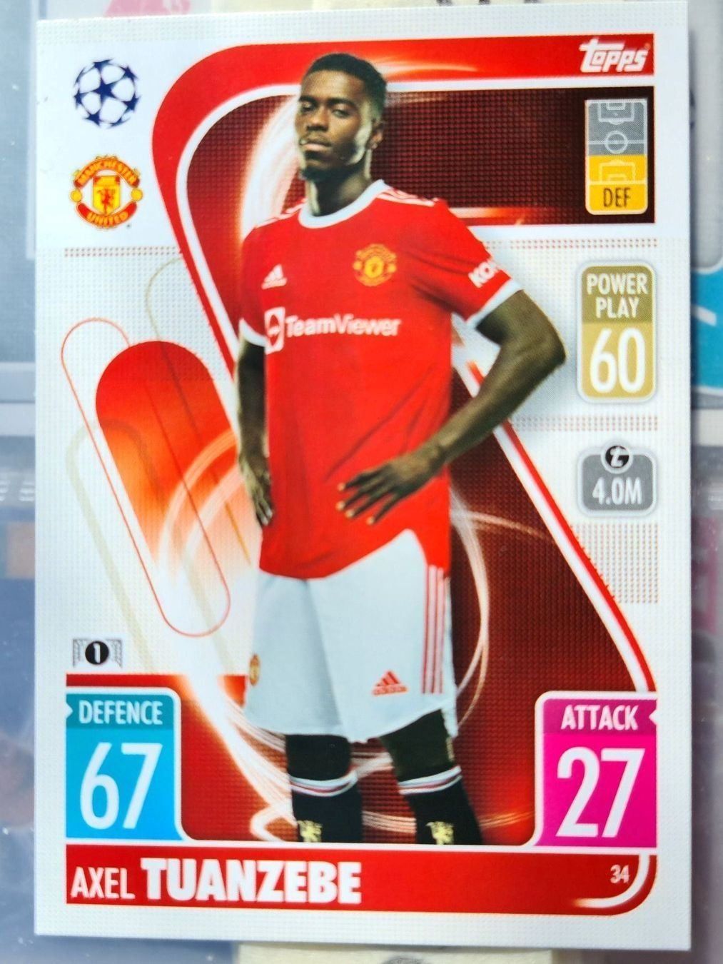 Topps Sammelbilder & Trading cards: Topps Match Attax 34 – Gebraucht aus Dintikon von Prime-shop