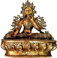 Tibetische Tara Buddha-Skulptur Bronze