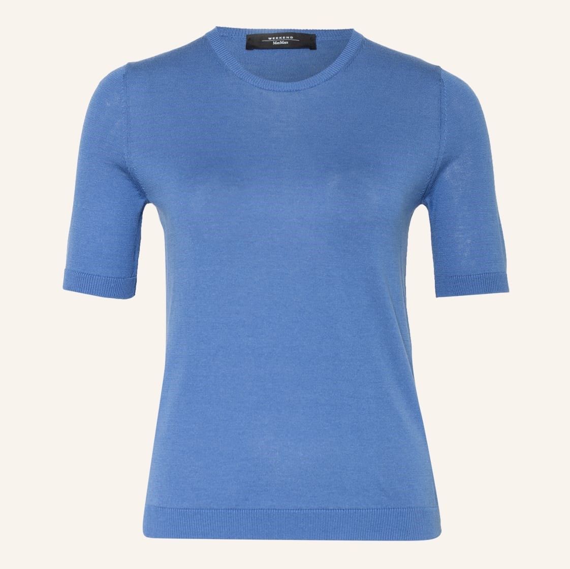Max Mara T-shirts: Max Mara Weekend KA Strick Pullover BATUN mit Seide blau L – Neuf avec emballage d'origine à Zürich par rar_b2y9