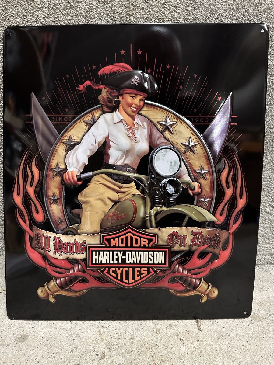 Insegne: Motor Harley Davidson pin up – Nuovo (secondo la descrizione) da Reinach AG venduto da rares75