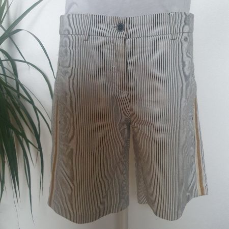 Pantalon court rayer Blanc&Noir WEBER - Gr. M