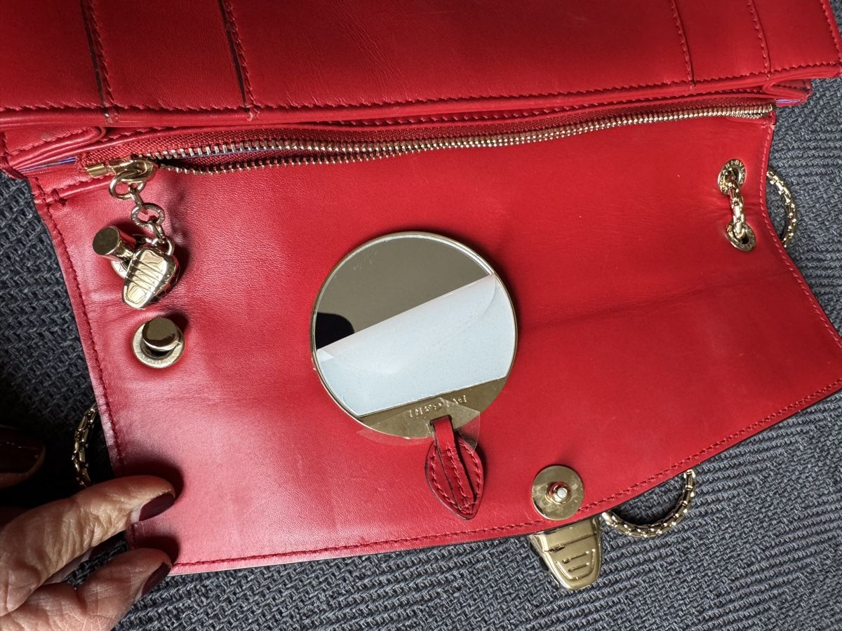 Bulgari Borse da donna: Sac Bulgari Serpenti Forever rouge – Usato da Genève venduto da inf_2ggr 3