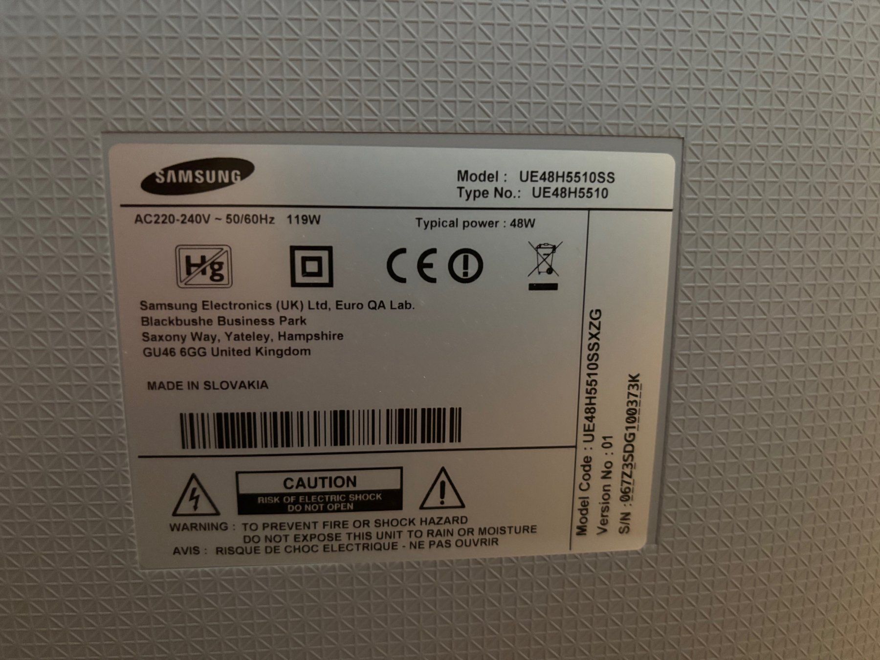 Samsung Televisori: Farbfernseher Weiss inkl. Fernsehmöbel – Usato da Sonterswil venduto da bta_ok 3