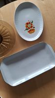 Retro Glas Teller Braun Vintage Design Herbst Deko