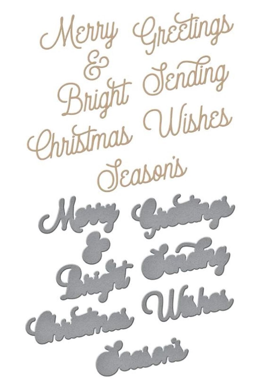 Schablonen: Spellbinders Hot Foil Plates & Dies  ** Merry Sentiments ** – Neu und originalverpackt aus Rubigen von rofi100