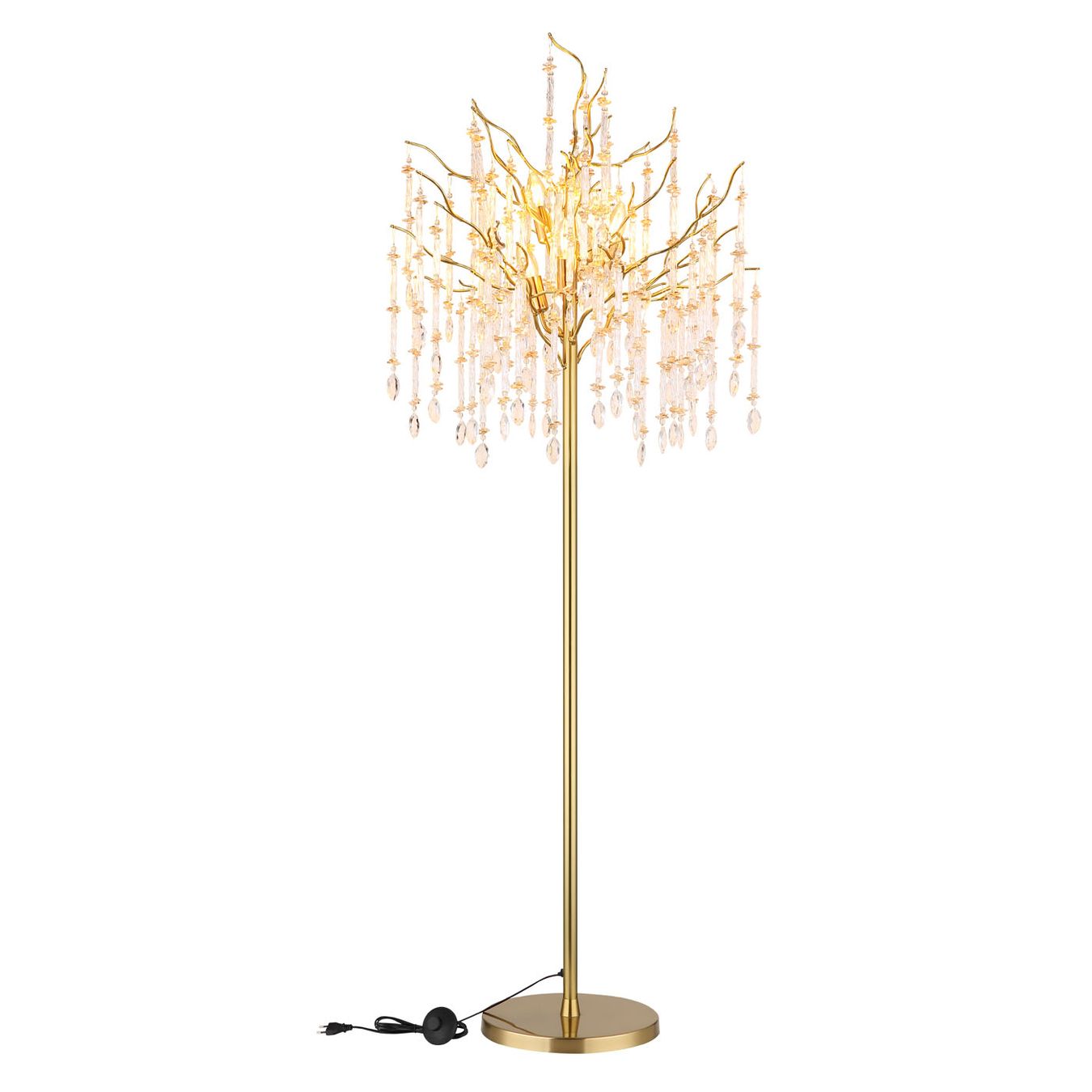 Lampade: Stehleuchte, Glaskristalle, 165 cm Höhe – Nuovo (secondo la descrizione) da Kreuzlingen venduto da Smart-Light 5