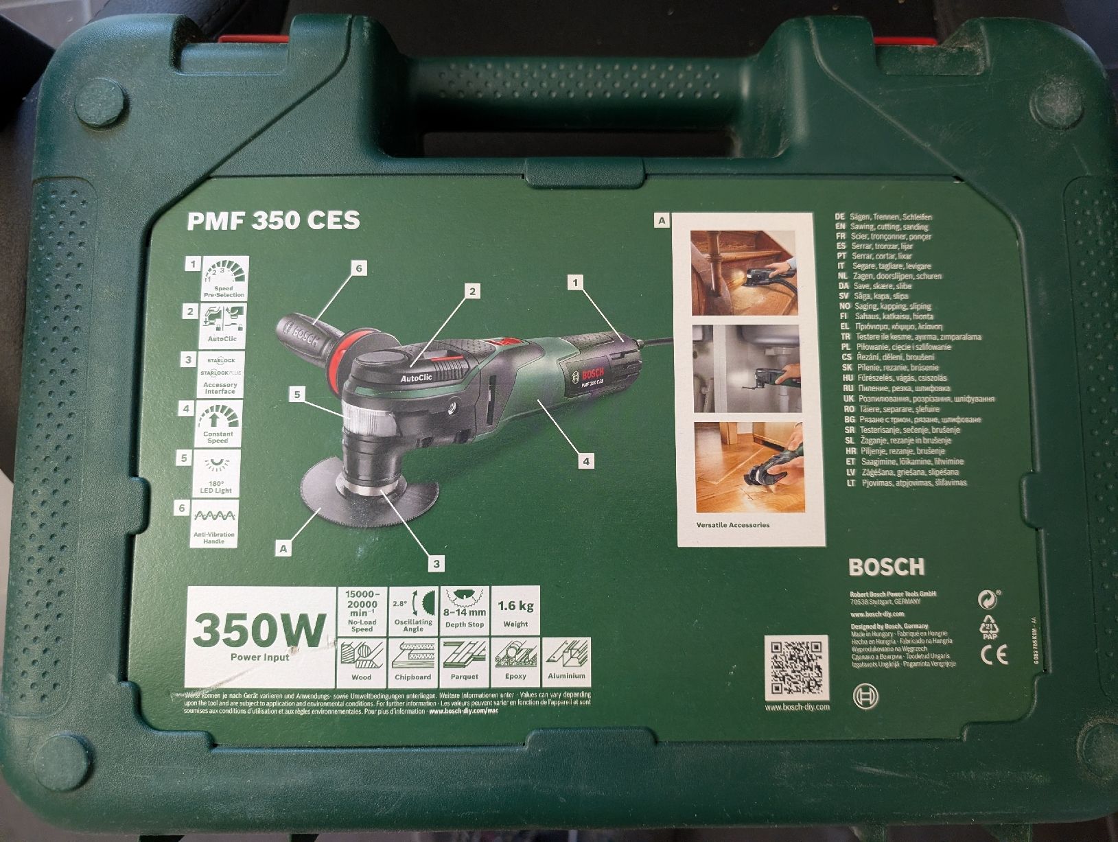 Bosch Tutti gli attrezzi: Bosch Multifunktionswerkzeug PMF 350 CES | 350 W – Usato da Zürich venduto da globetrotter7 5