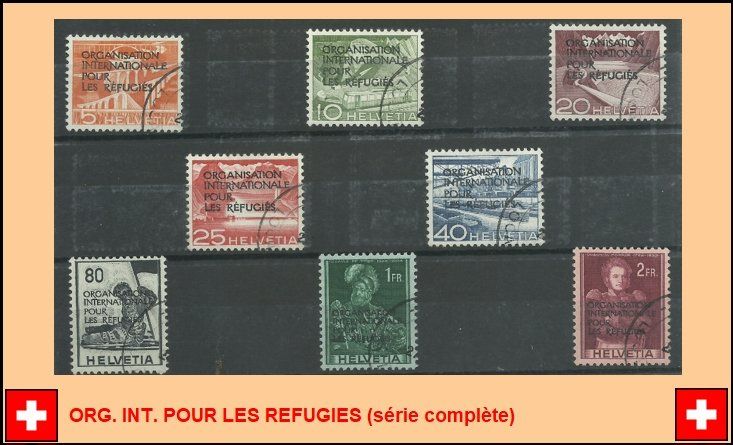 Tutti i francobolli: ORG. INT. POUR LES REFUGIES (série complète) – Usato da St-Maurice venduto da Pwillow