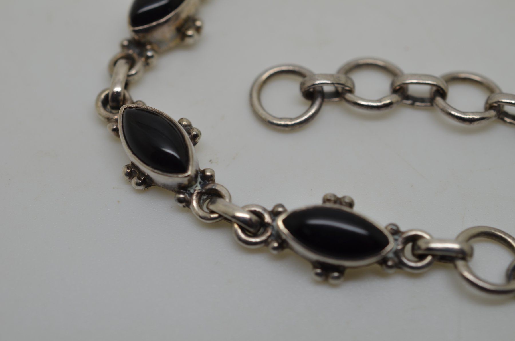 Bracciali & Braccialetti: Bracelet argent 925 et onyx 11.1 gr. – Usato da La Croix (Lutry) venduto da OMEGA07 2