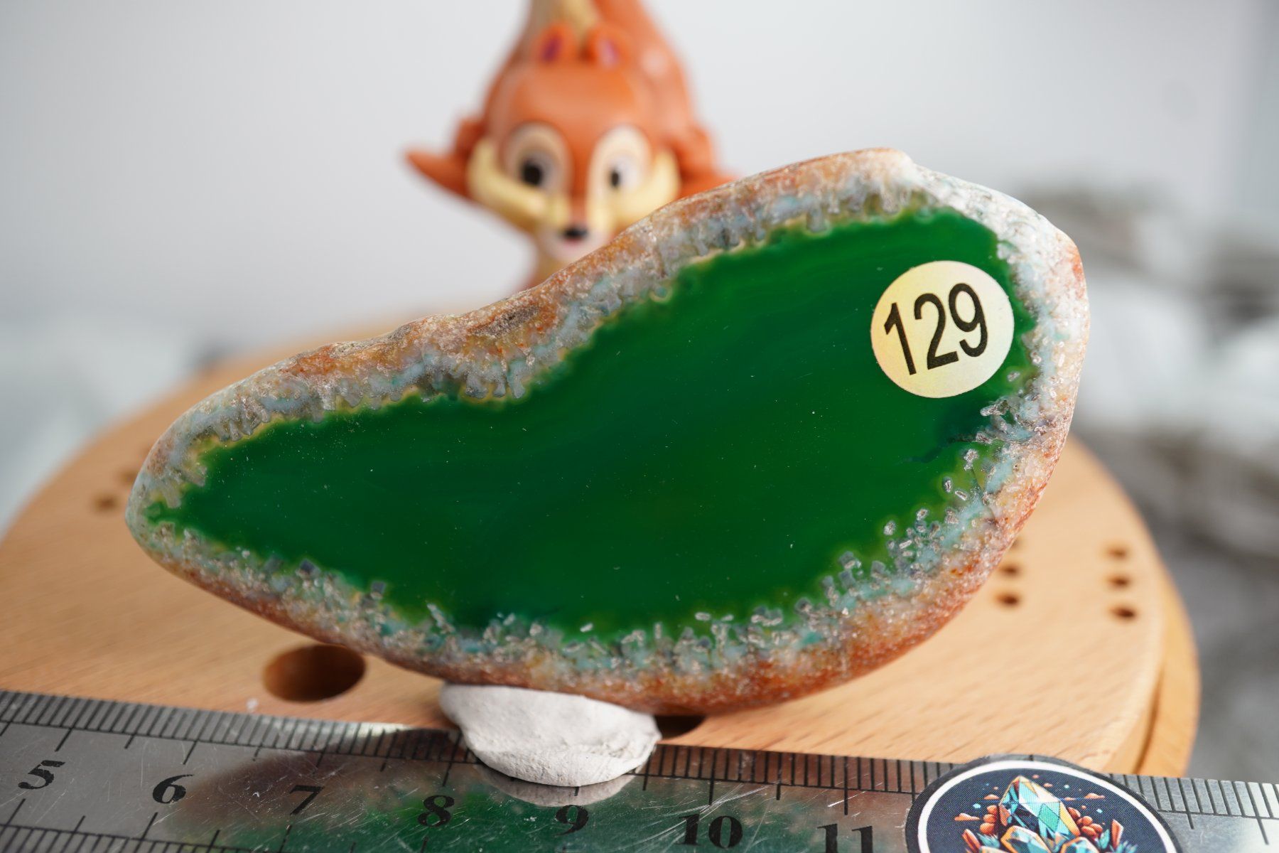 Minerali & Pietre curative: Achat Scheibe Grün  (Räumung!) – Nuovo e nell'imballaggio originale da Eschenbach SG venduto da topstone 5
