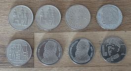 8 x Gedenkmünze Füfliber
