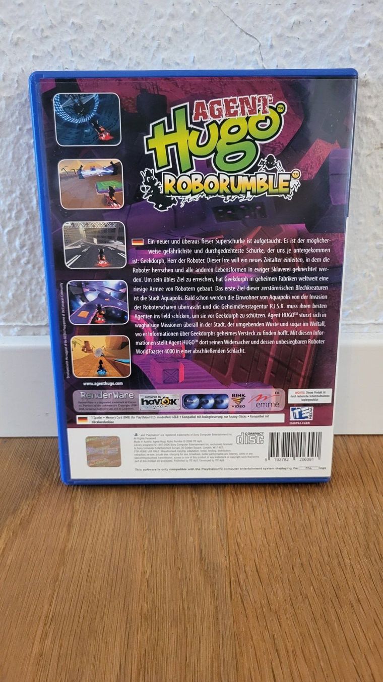 Sony Giochi: PS2 - Agent Hugo Roborumble – Usato da Münsingen venduto da DigitaleSpielecke 1