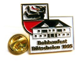 • Rütschelen 1995 Rohbaufest Bär Wappen ours     - pin J1.29
