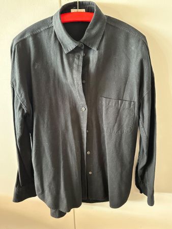 6397 black soft winter cotton shirt size XS