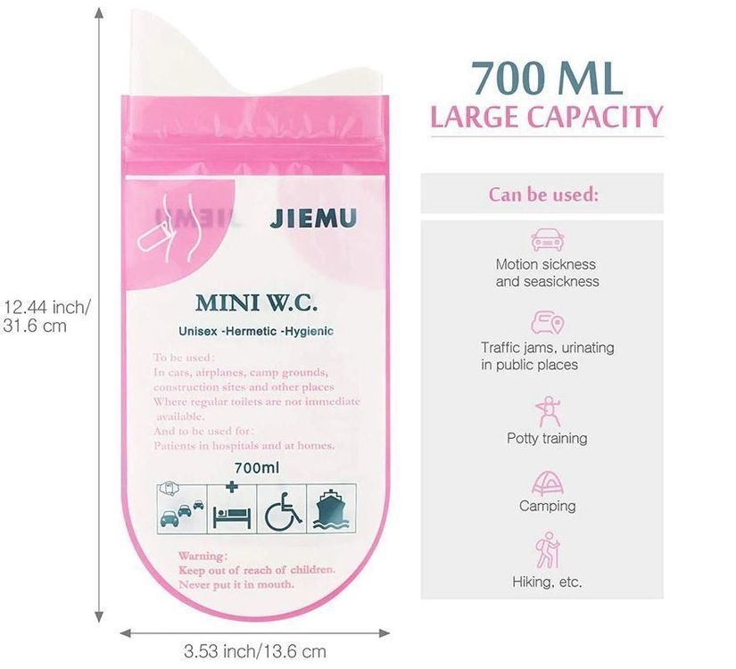 4 x Mini WC, Notfalltoilette 700ml, mobiles Klo (Neu (gemäss ...