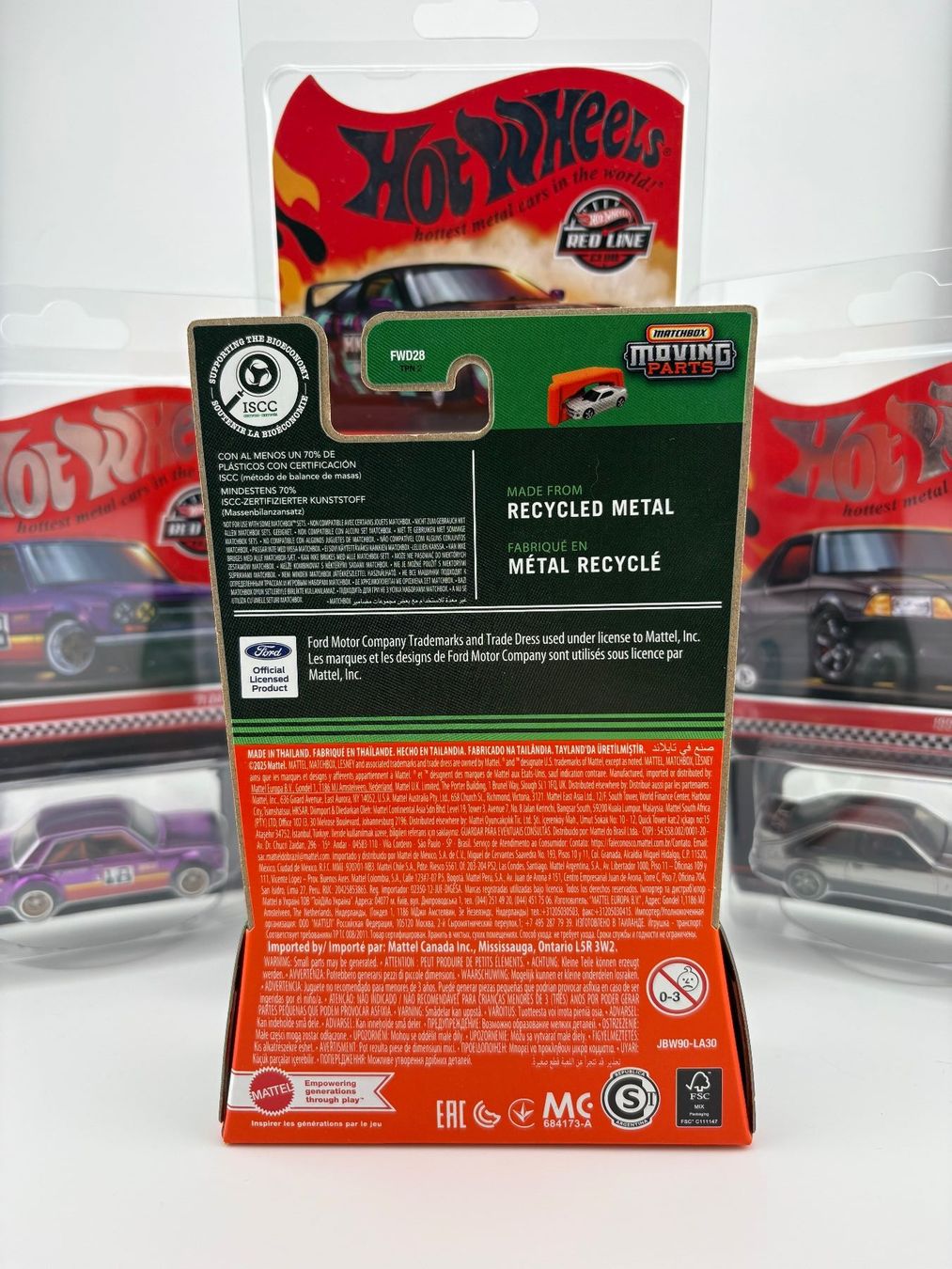 Matchbox Modellini d'auto: Matchbox 2018 Ford Focus RS Moving Parts - 2025 – Nuovo e nell'imballaggio originale da Flawil venduto da HeisseReifen 2