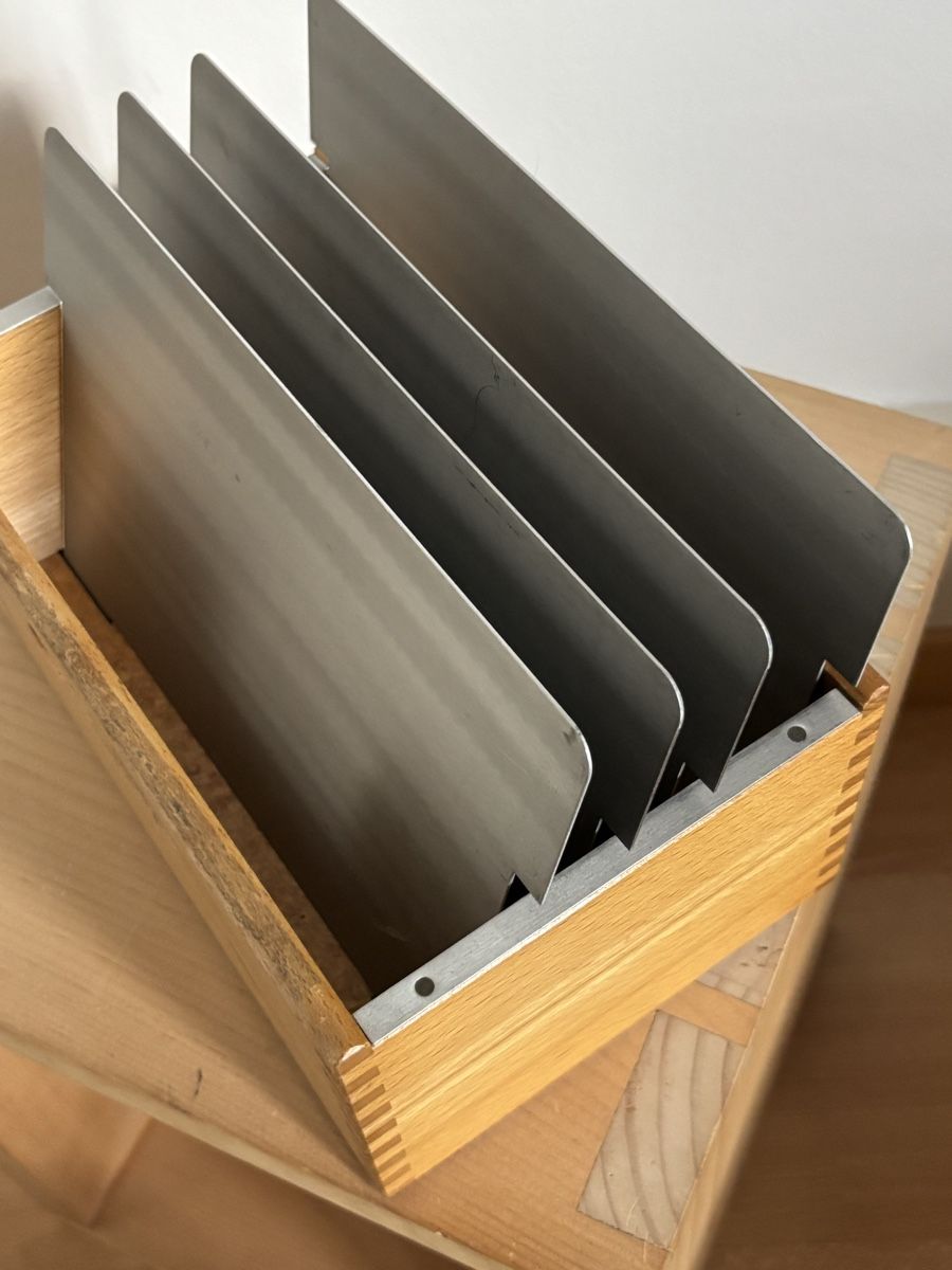 Barattoli: Vintage Ablage/Registerbox aus Holz – Usato da Bern venduto da wisemagpie