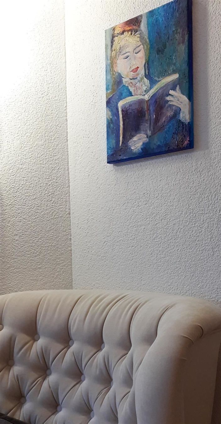 Dipinti: Lesendes Mädchen, Öl auf Leinwand – Nuovo (secondo la descrizione) da Meggen venduto da Nica_Arts 1