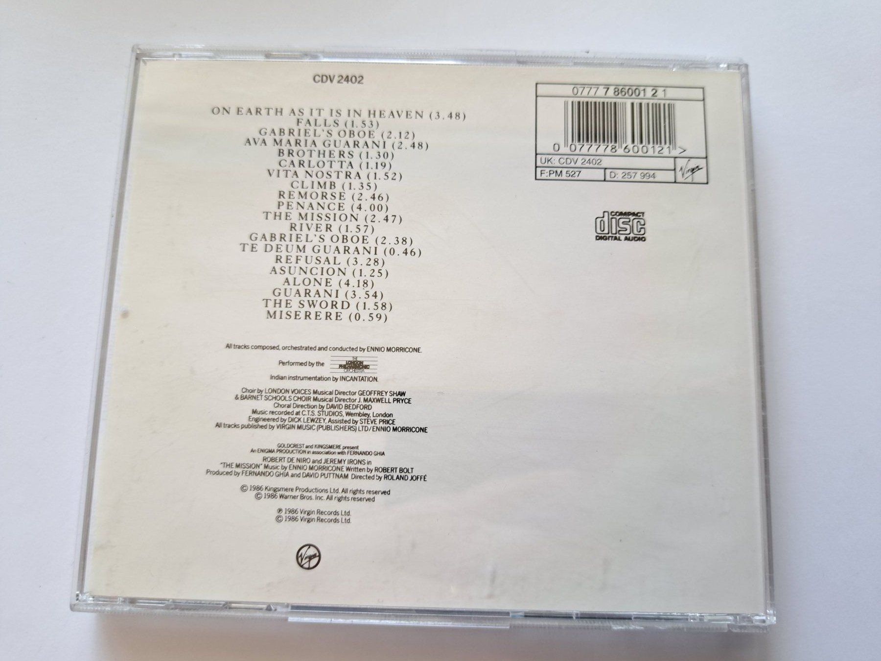 CDs: Cd Ennio Morricone - Mission – D'occasion à Pully par bro_n52j 1