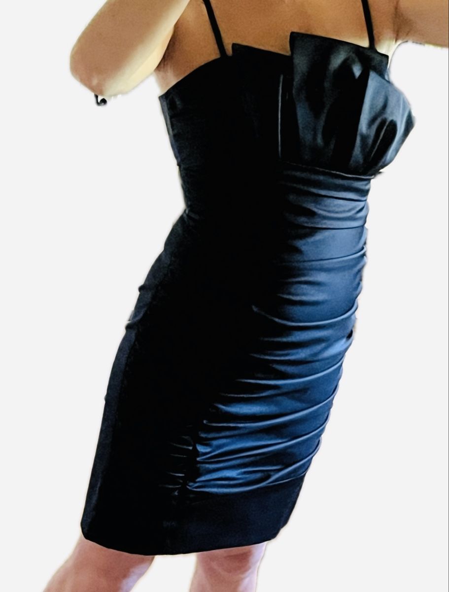 Vestiti: Luxus-Abendkleid, dunkelblau, Gr. 36 mit Raffungen – Usato da Wädenswil venduto da Iana32 8