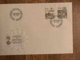 FDC Dauermarken Tierkreiszeichen 19.2.85