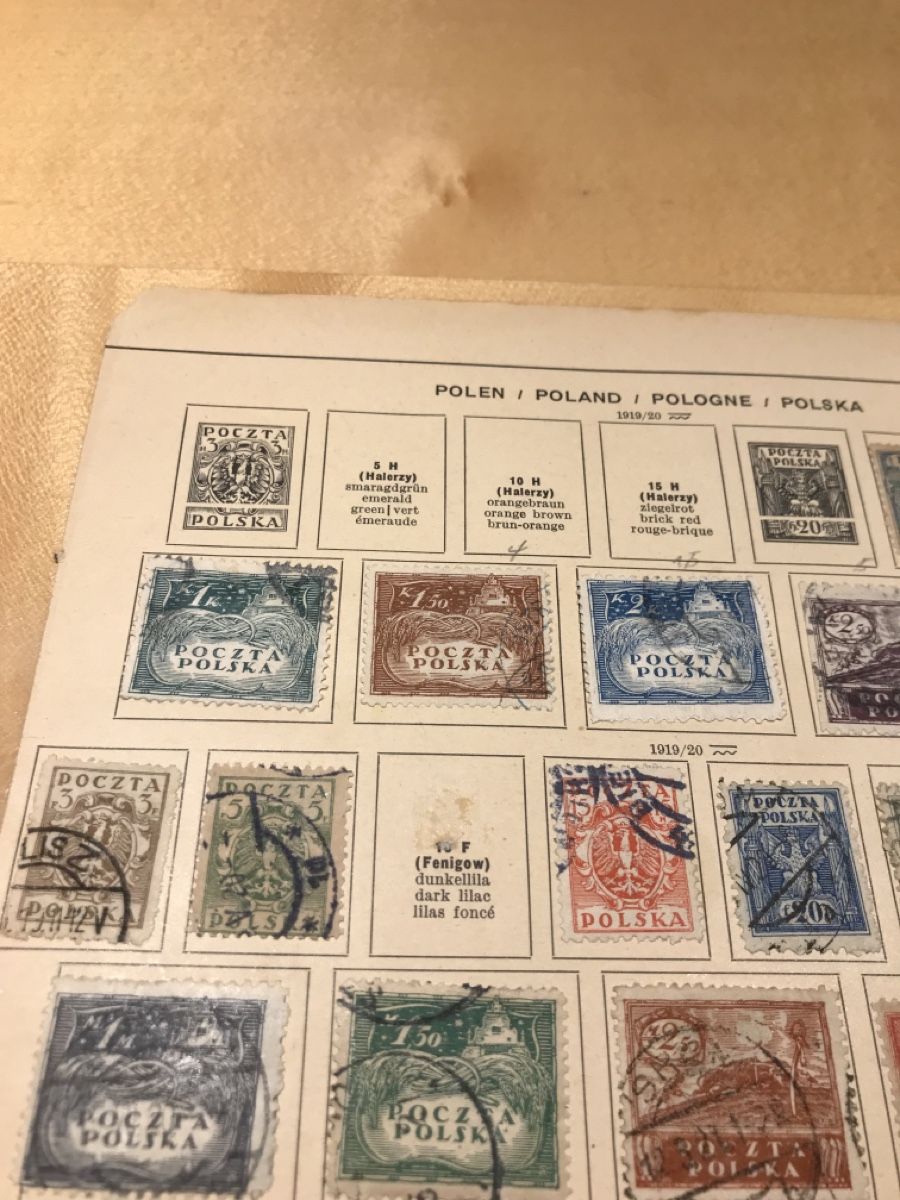 Alle Briefmarken: Polen - 32 Briefmarken 1919/1920 – Gebraucht aus Schaffhausen von  8