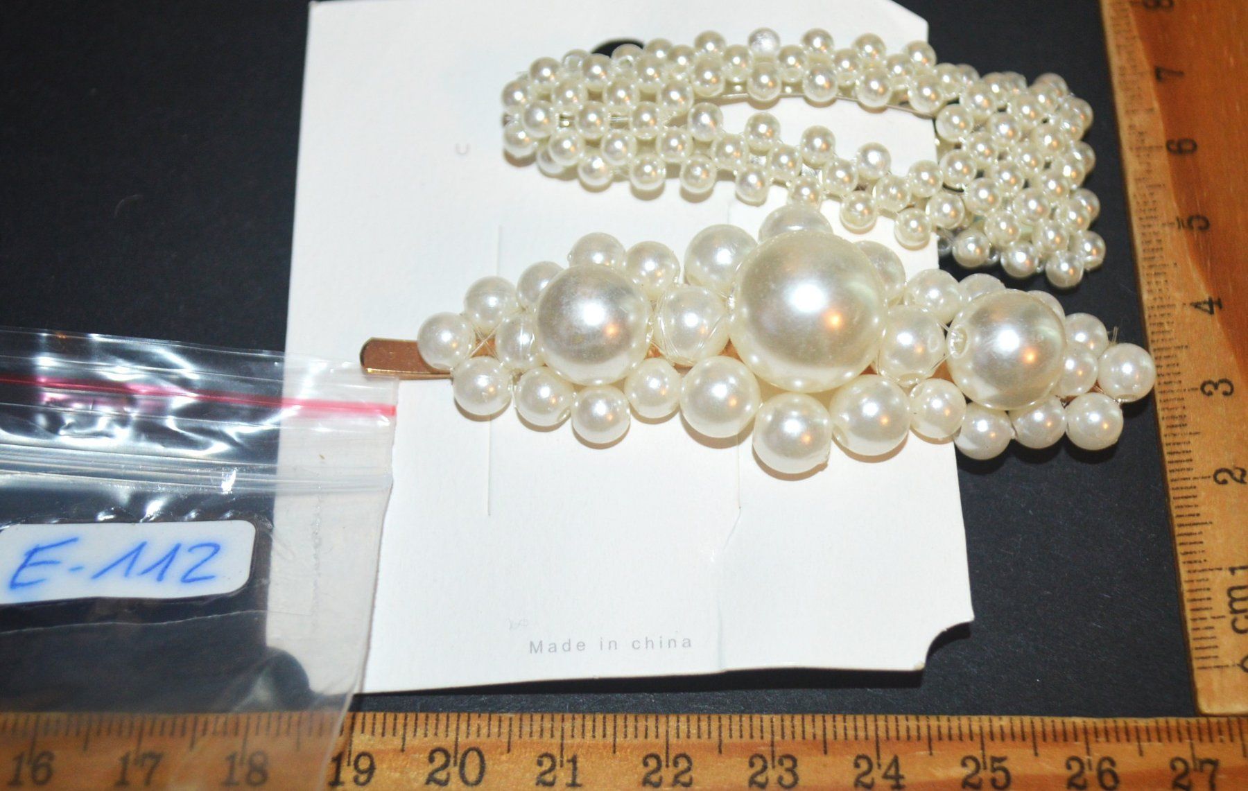 Haarschmuck: Schmuckset E-112 – 2 Haarspangen mit Kunstperlen – Neu und originalverpackt aus Goldiwil (Thun) von han_v5b7 2