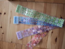 4 fiches autocollant smiley - 4 couleurs  / papeterie