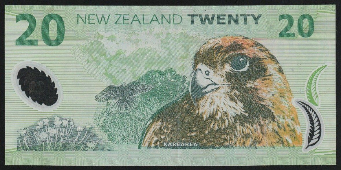 Banconote: Neuseeland 20 Dollars 1999 – Usato da Brugg AG venduto da banknoten_muesli 1