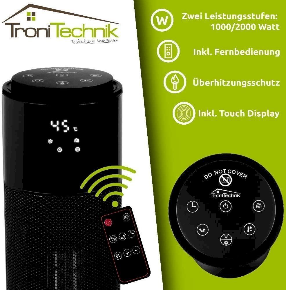Radiateurs: Tronitechnik Turm-Keramikheizer 2kW – Neuf avec emballage d'origine à Bottighofen par zaap 2