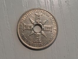 SILBER / 1 Shilling / Neu Guinea / 1938
