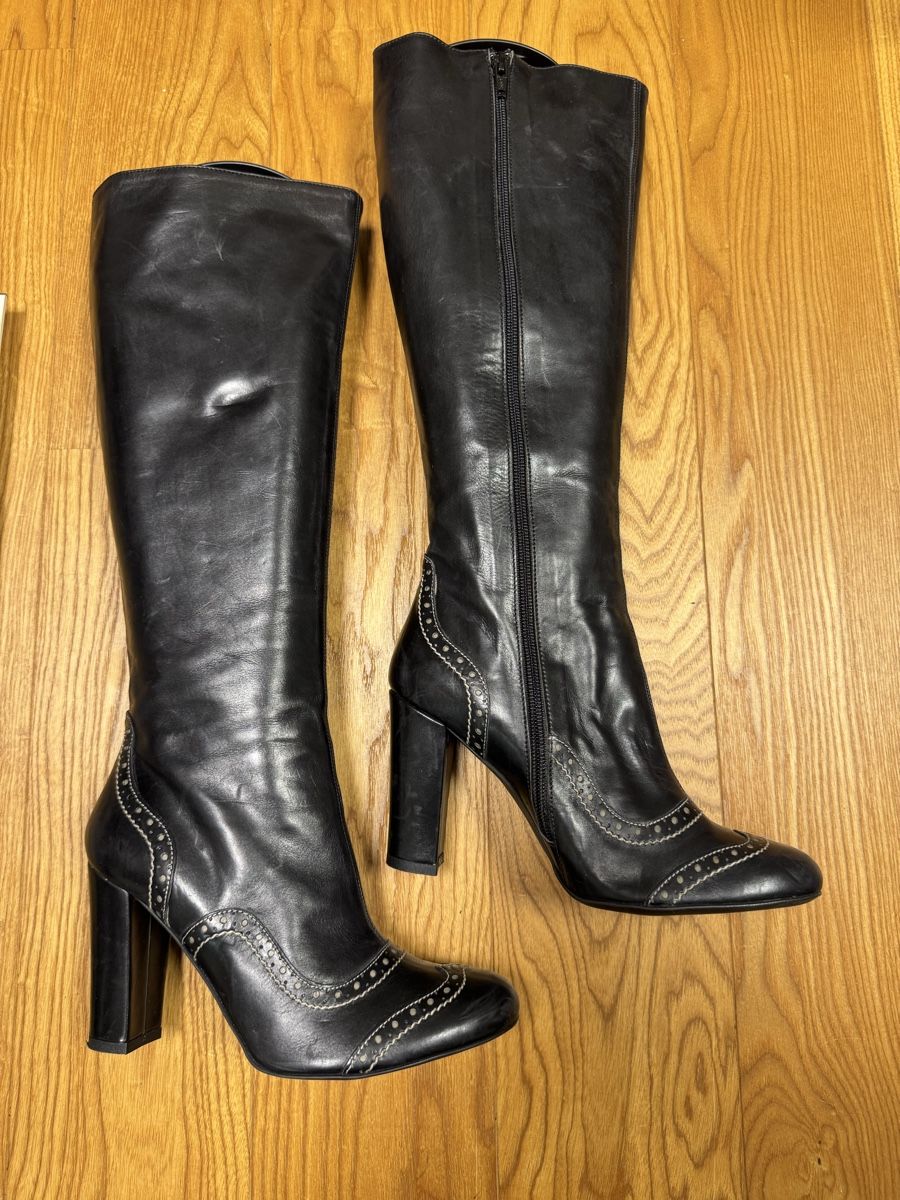 Navyboot Scarpe da donna: Lederstiefel High Heels, Gr. 38, – Nuovo (secondo la descrizione) da Haldenstein venduto da nicB74 1