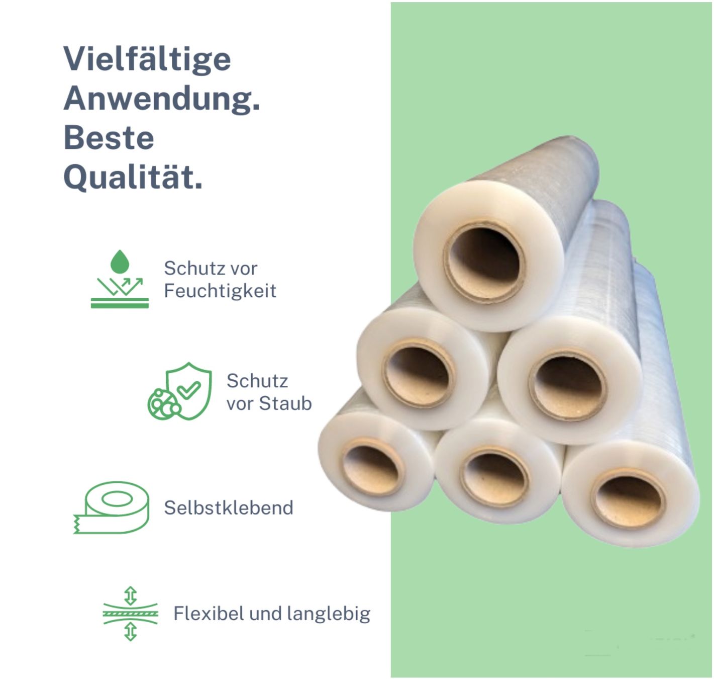 Altro per stoccaggio & trasporto: Stretchfolien Abroller Profi Orange + 6 Rollen 2,5 kg – Nuovo e nell'imballaggio originale da Bülach venduto da StoreInShop.com 1