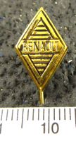 RENAULTAUTO LOGO OLDI ABZEICHEN ANSTECKNADEL GOLDIG VINTAGE