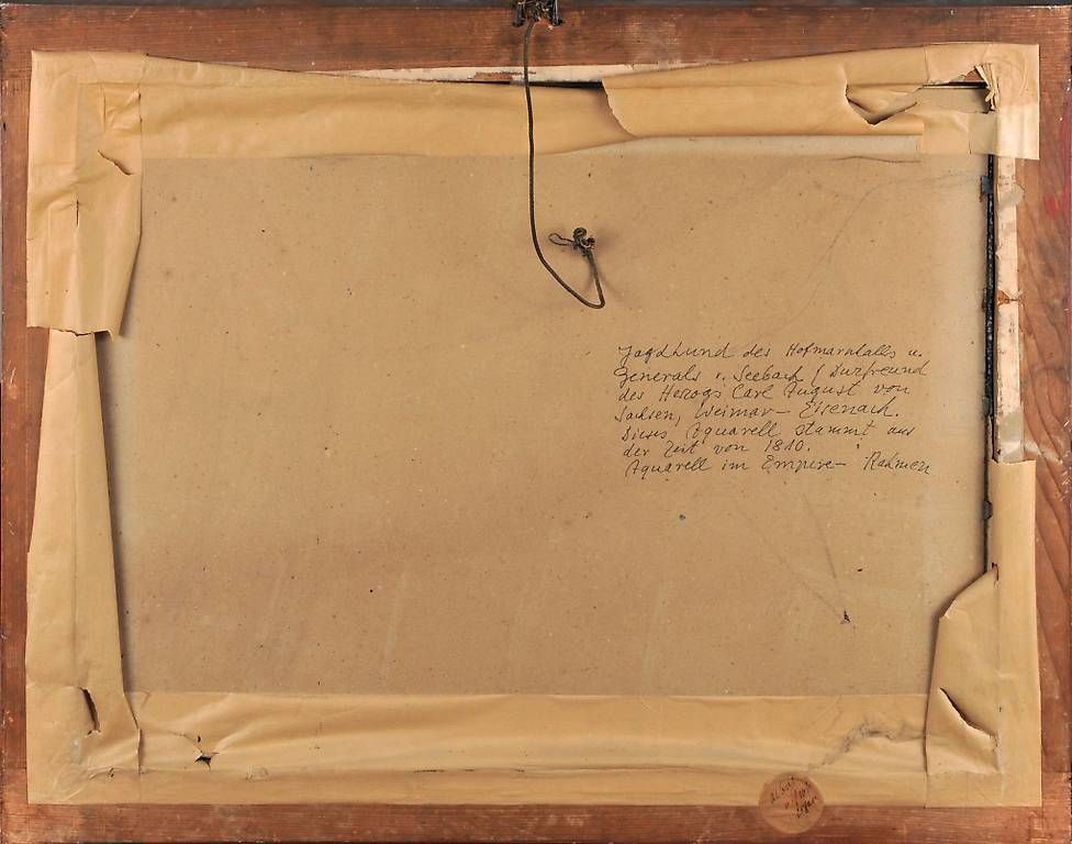 Cartoline postali: Anonym, "Jagdhund des Hofmarschallsu Generals von Seebach" – Usato da Ostermundigen venduto da CarmineHome 2