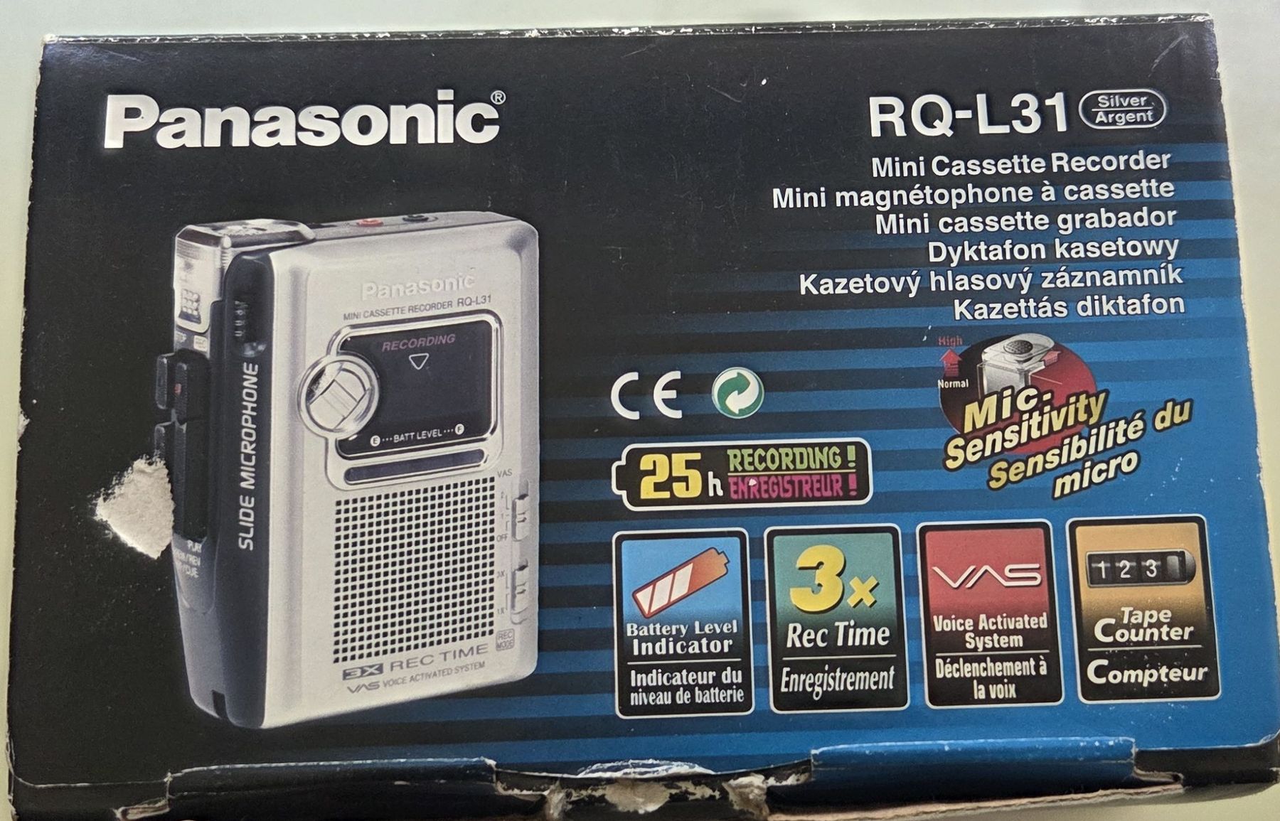 Panasonic Registratori: Panasonic RQ-L31 Mini Kassetten Recorder – Usato da Huttwil venduto da ser_gn9l