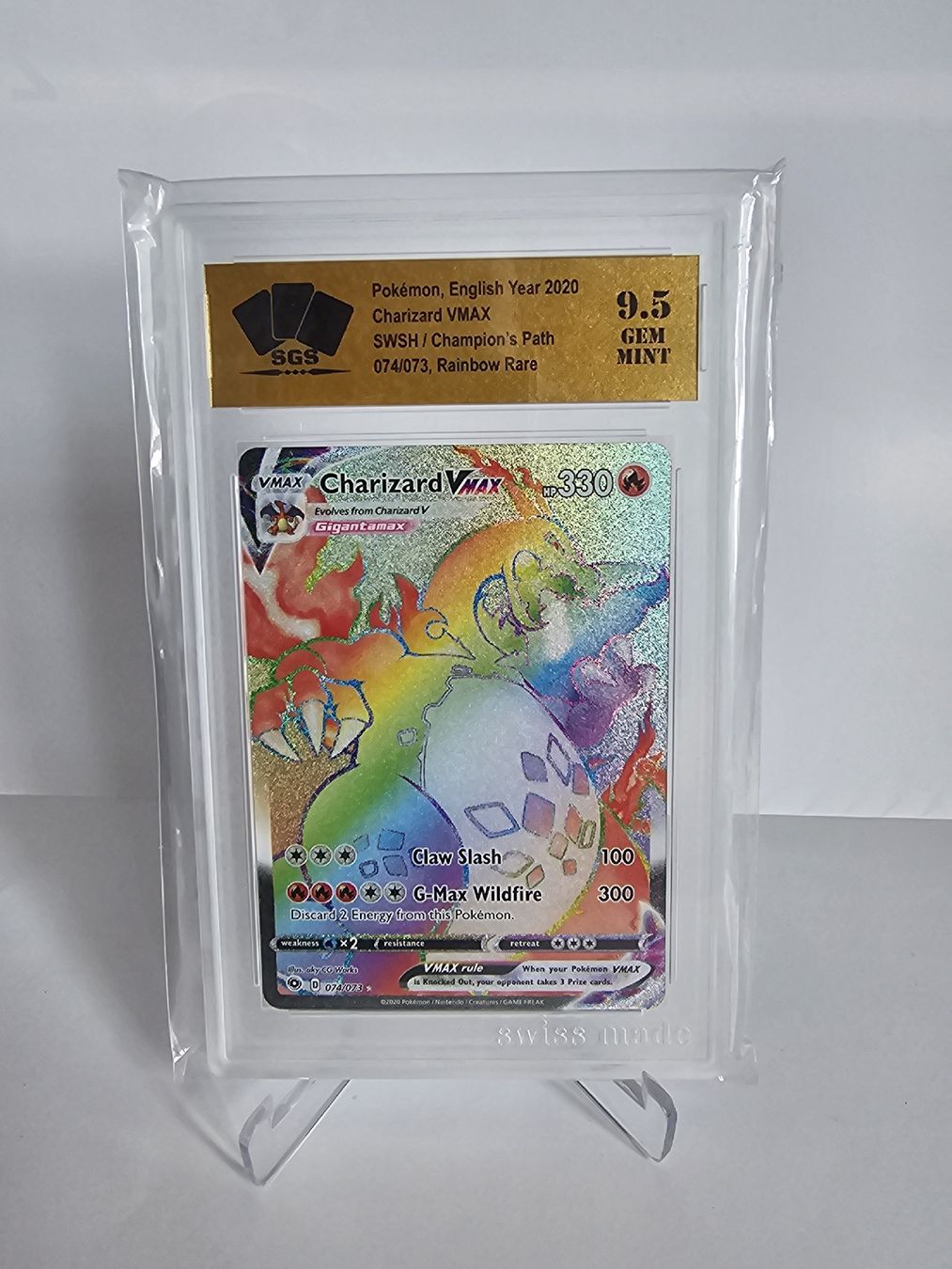 Pokémon Sammelbilder & Trading cards: Pokemon Charizard VMAX Sgs 9.5 – Gebraucht aus Aadorf von A_L_PKM_01