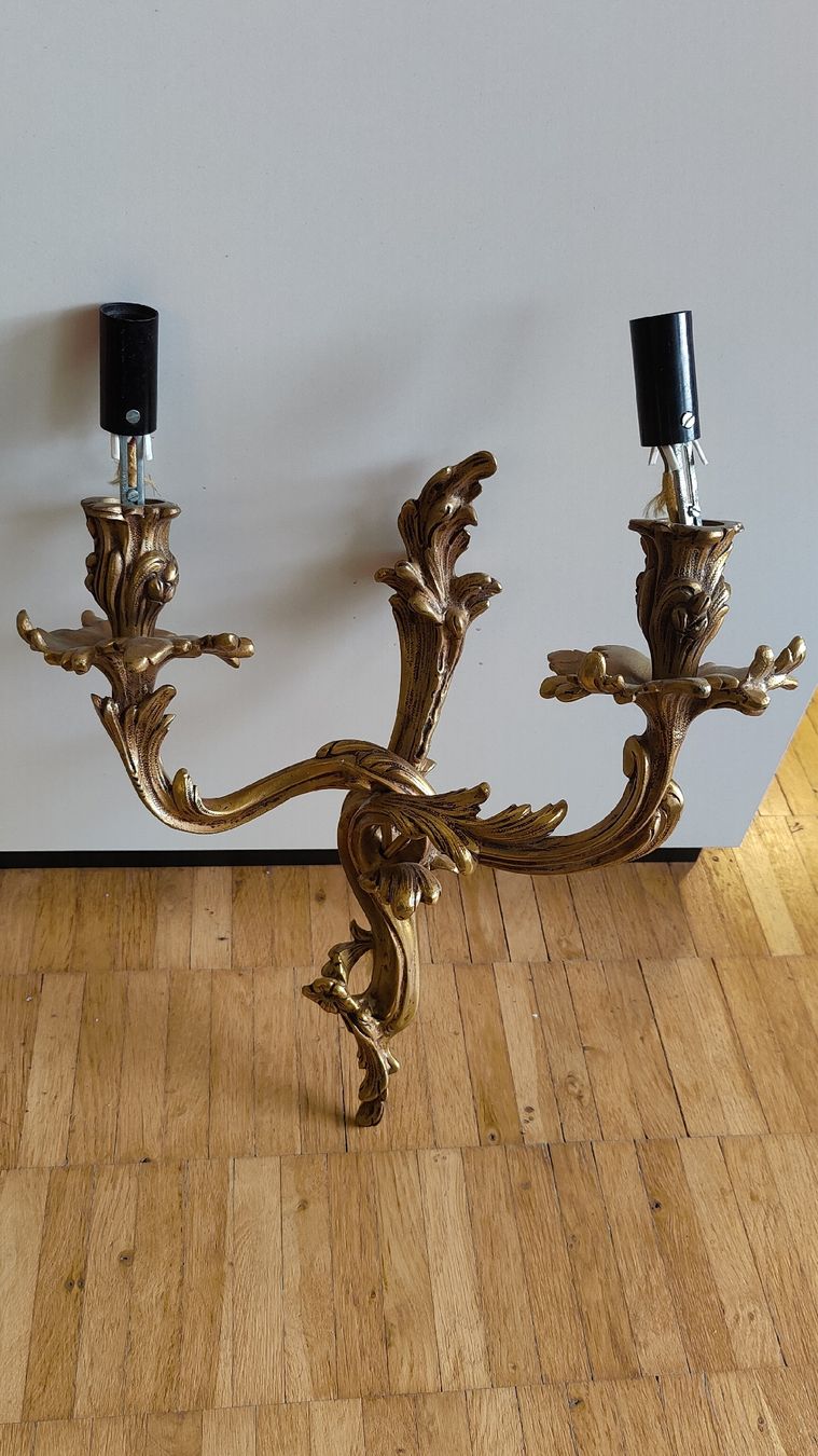 Lampade: Messing Wandleuchte Barockstil (W) – Usato da Aarau venduto da bro_9zsg