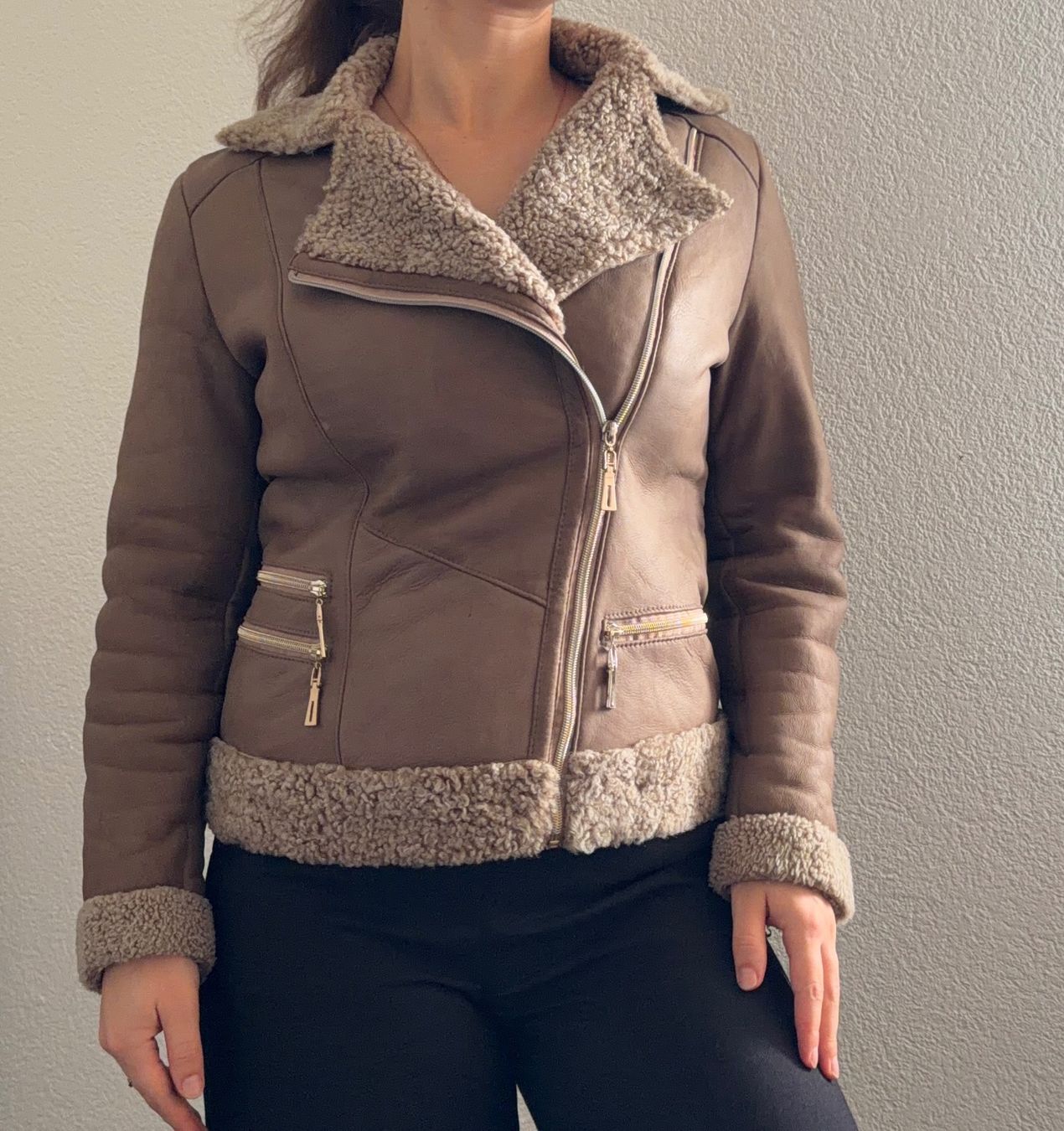Giacche: SUEDE SHEARLING JACKET–NATURAL LAMB WOOL (XS–S) – Usato da Bex venduto da mar_xs86 3