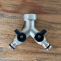 Wasserverteiler Y-Stück mit 2 Ventilen